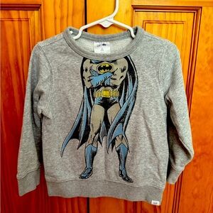 Baby Gap - DC - Batman Sweater - Front/Back - 4T